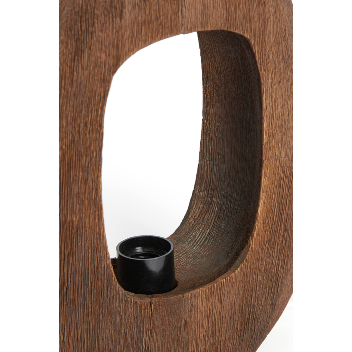 Light&Living Tafellamp Kelafo | Hout | Chocolade Bruin | H30 cm