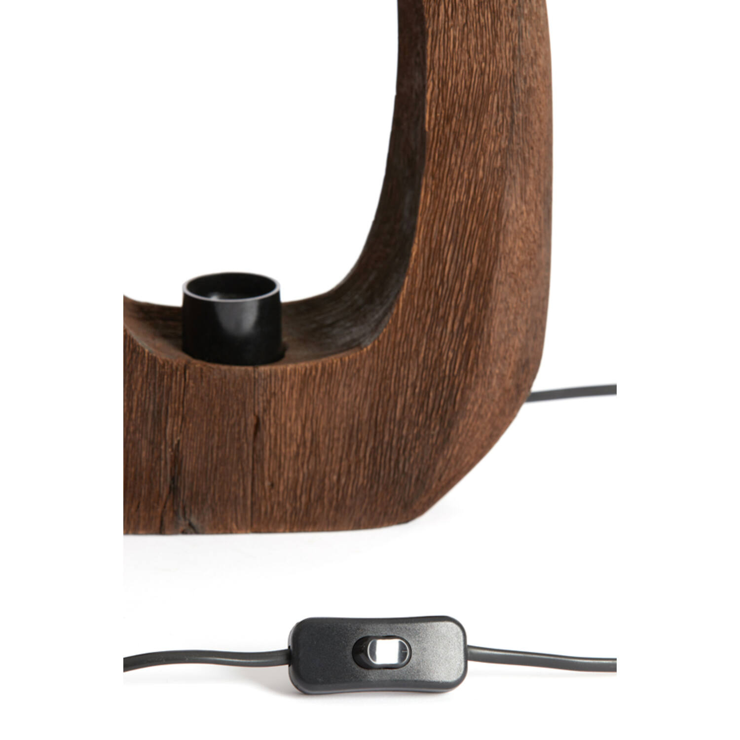 Light&Living Tafellamp Kelafo | Hout | Chocolade Bruin | H30 cm