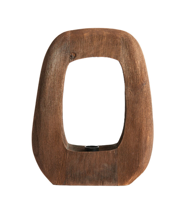 Light&Living Tafellamp Kelafo | Hout | Chocolade Bruin | H40 cm