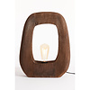 Tafellamp Kelafo | Hout | Chocolade Bruin | H40 cm