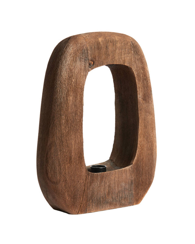Light&Living Tafellamp Kelafo | Hout | Chocolade Bruin | H40 cm
