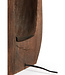 Light&Living Tafellamp Kelafo | Hout | Chocolade Bruin | H40 cm