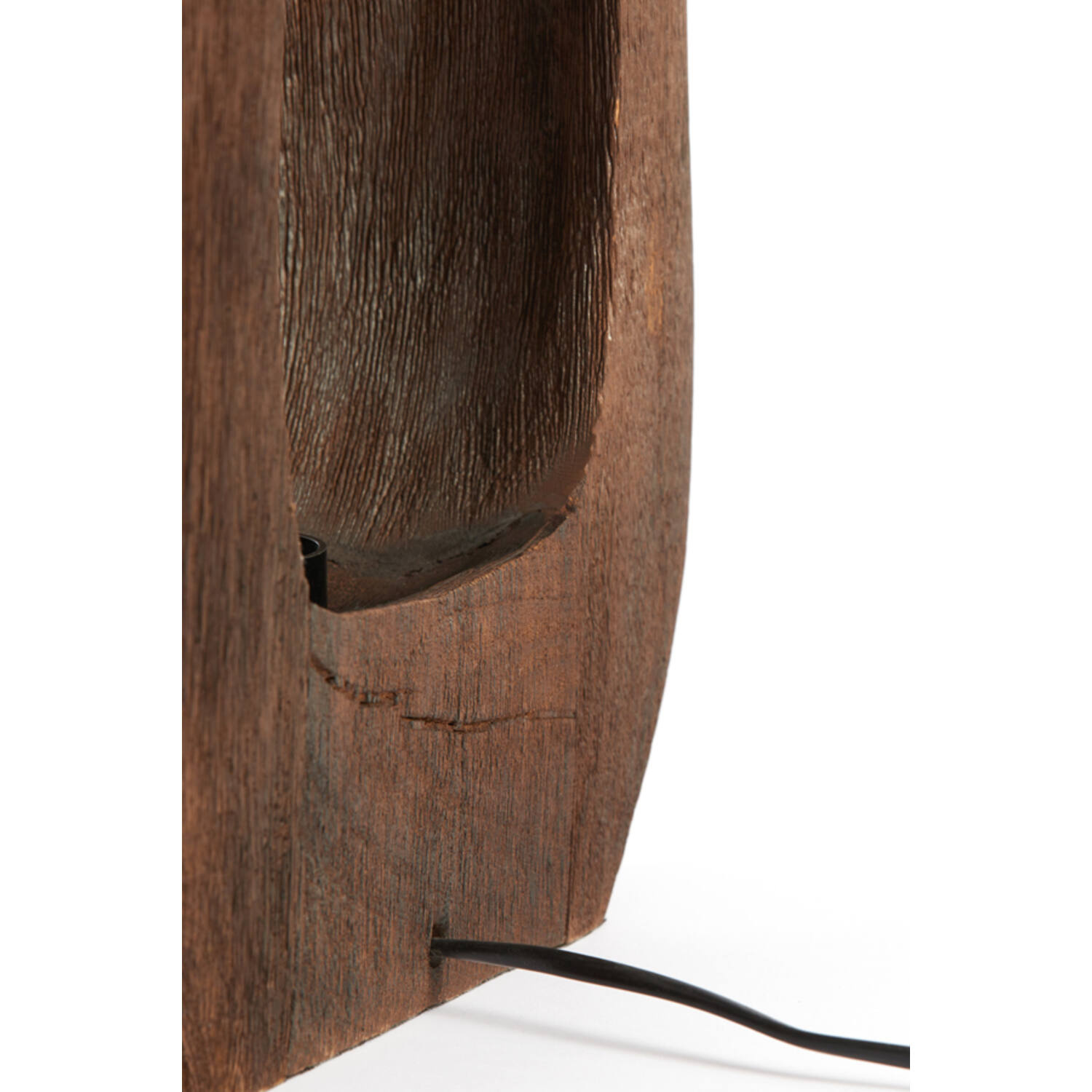 Light&Living Tafellamp Kelafo | Hout | Chocolade Bruin | H40 cm