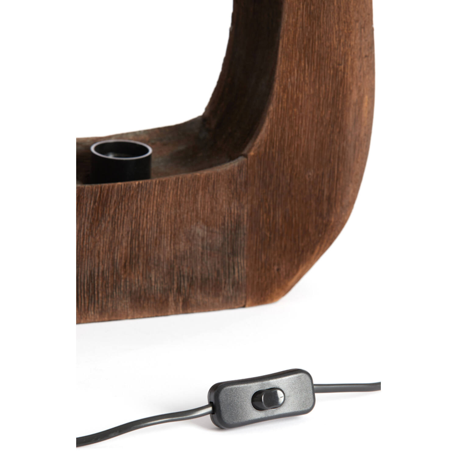 Light&Living Tafellamp Kelafo | Hout | Chocolade Bruin | H40 cm
