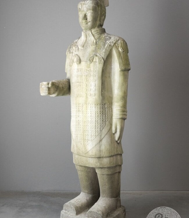 Be-Uniq Oud Verweerd Beeld | Krijger | H199 x B63 x D60 cm