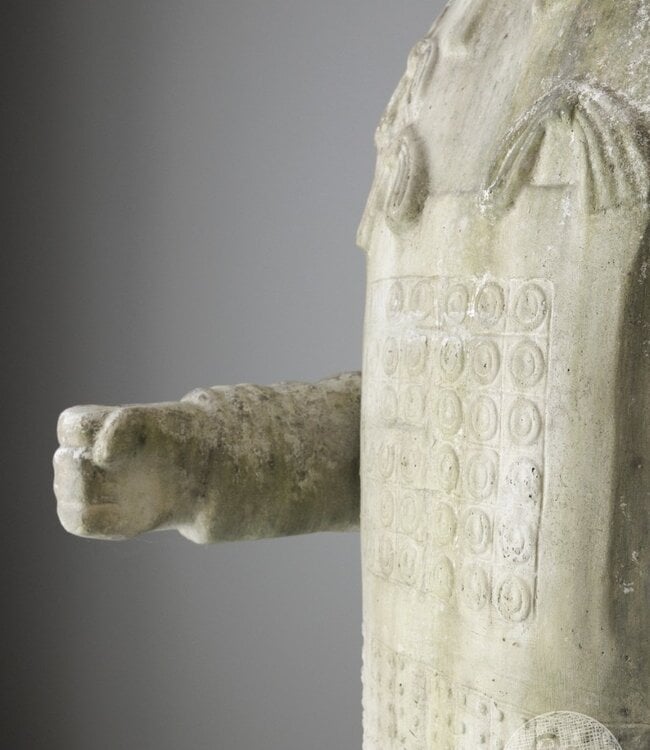 Be-Uniq Oud Verweerd Beeld | Krijger | H199 x B63 x D60 cm