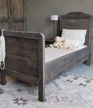 Luksa Home Collection Bed Loetje | Antique Grey | 90x200 cm
