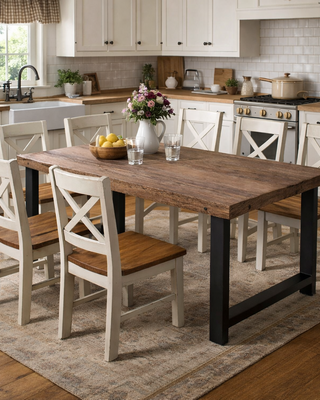Rene Houtman Eettafel Barrano | Naturel | B240xH95xD77 cm