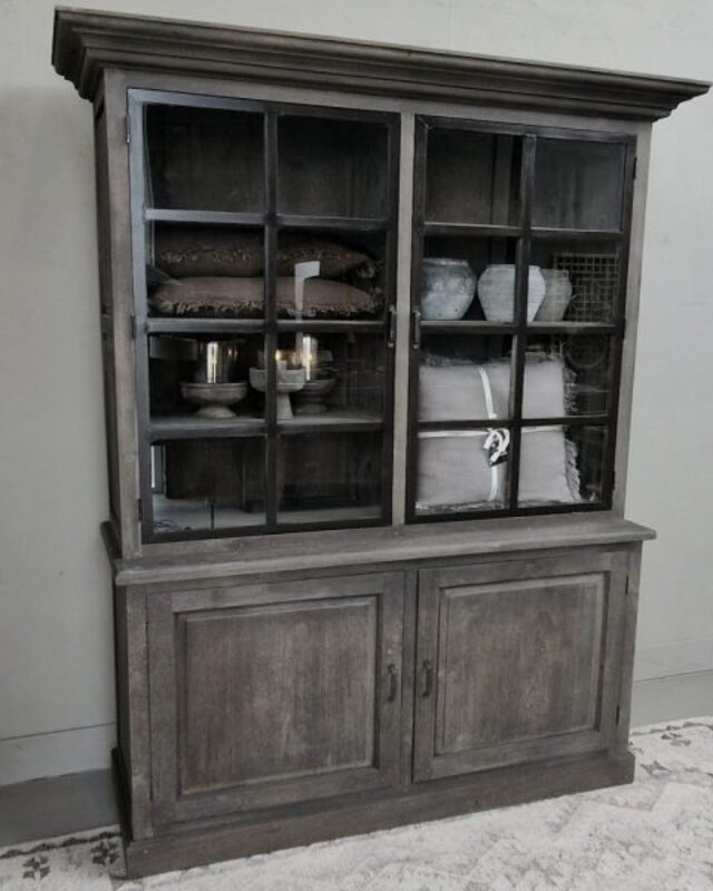 Luksa Home Collection Vitrinekast Rani 4D | H220xB140xD50 cm
