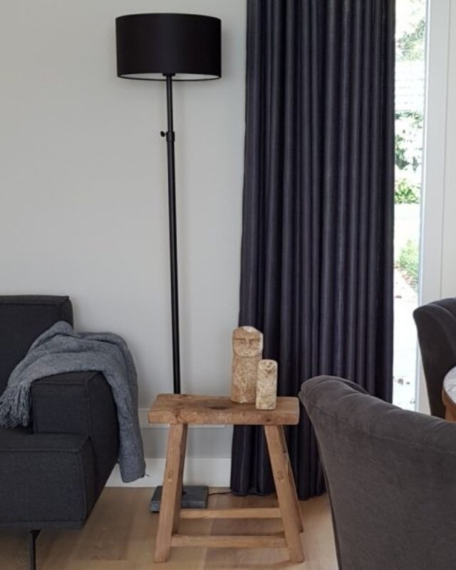 Luksa Home Collection Vloerlamp Thijs Op Natuurstenen Voet | H145-190 cm