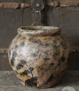 Be-Uniq Oude Verweerde Pot | Indonesie | H26 x D30 cm