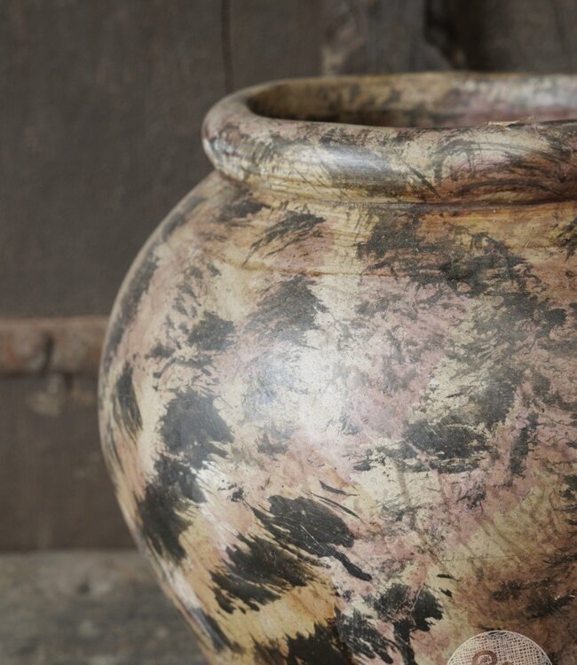Be-Uniq Oude Verweerde Pot | Indonesie | H26 x D30 cm