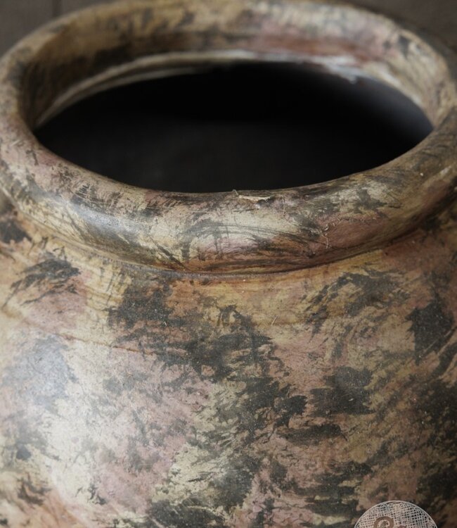 Be-Uniq Oude Verweerde Pot | Indonesie | H26 x D30 cm