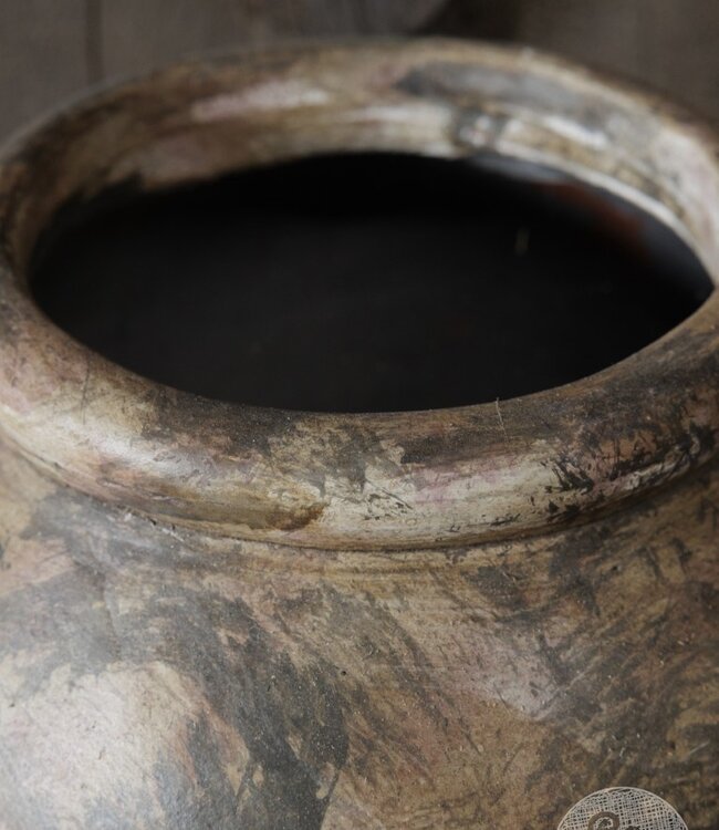 Be-Uniq Oude Verweerde Pot | Indonesie | H26 x D30 cm