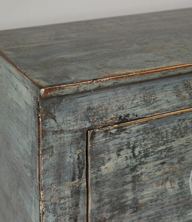 Be-Uniq Oud Dressoir | Blauw | H85 x B168 x D46 cm