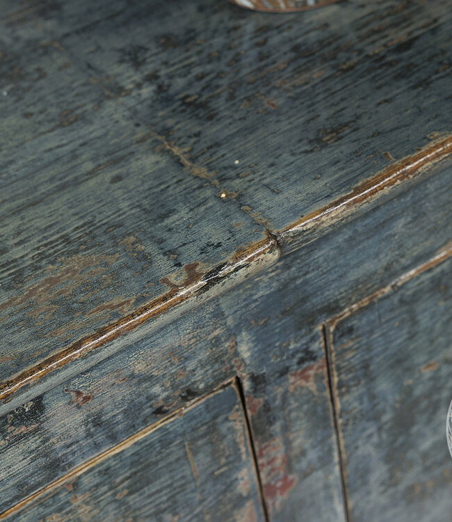 Be-Uniq Oud Dressoir | Blauw | H85 x B168 x D46 cm