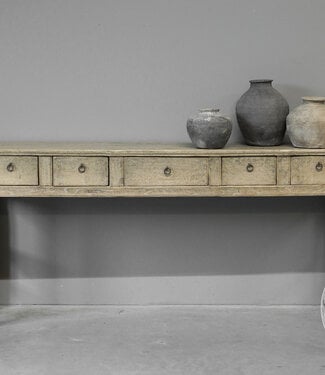 Be-Uniq Oude Wandtafel | 5 Lades | H85 x B209 x D36 cm