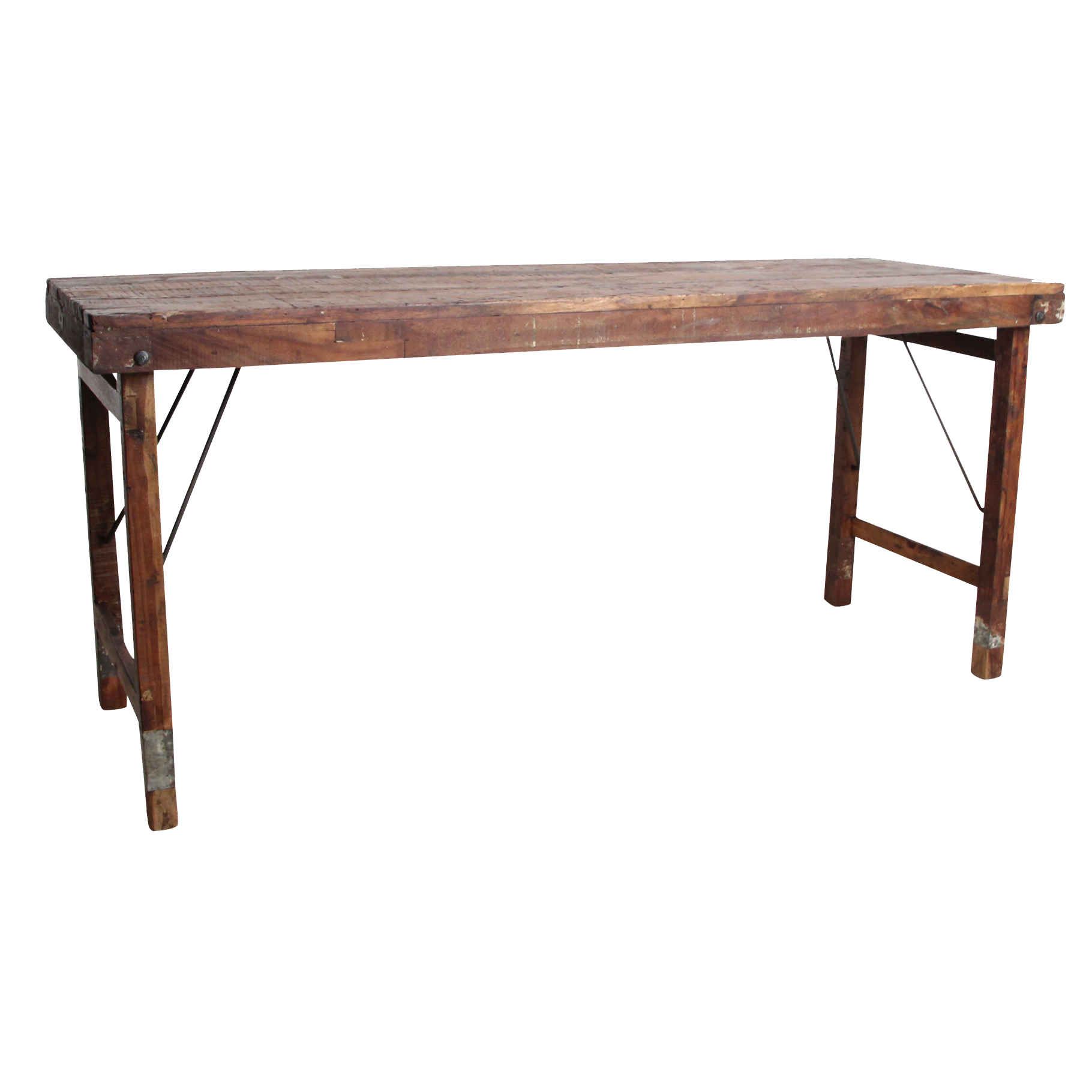 Raw Materials Amsterdam Markttafel | Inklapbaar | Donkerbruin | L173 x B60 x H76 cm