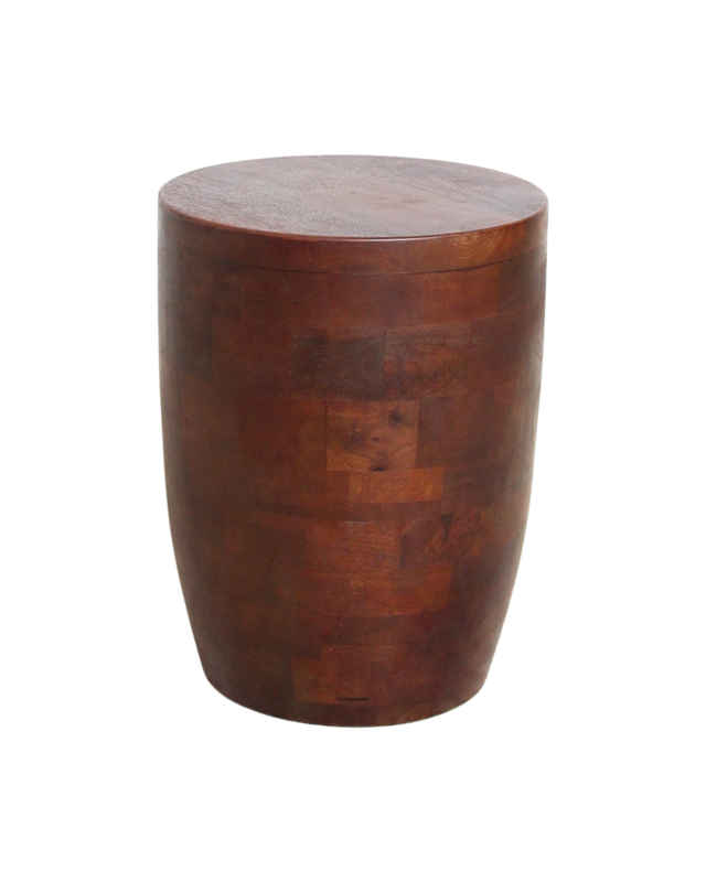 Raw Materials Amsterdam Bijzettafel Tuvalu | Pacific | Mangohout | D35 x H45 cm