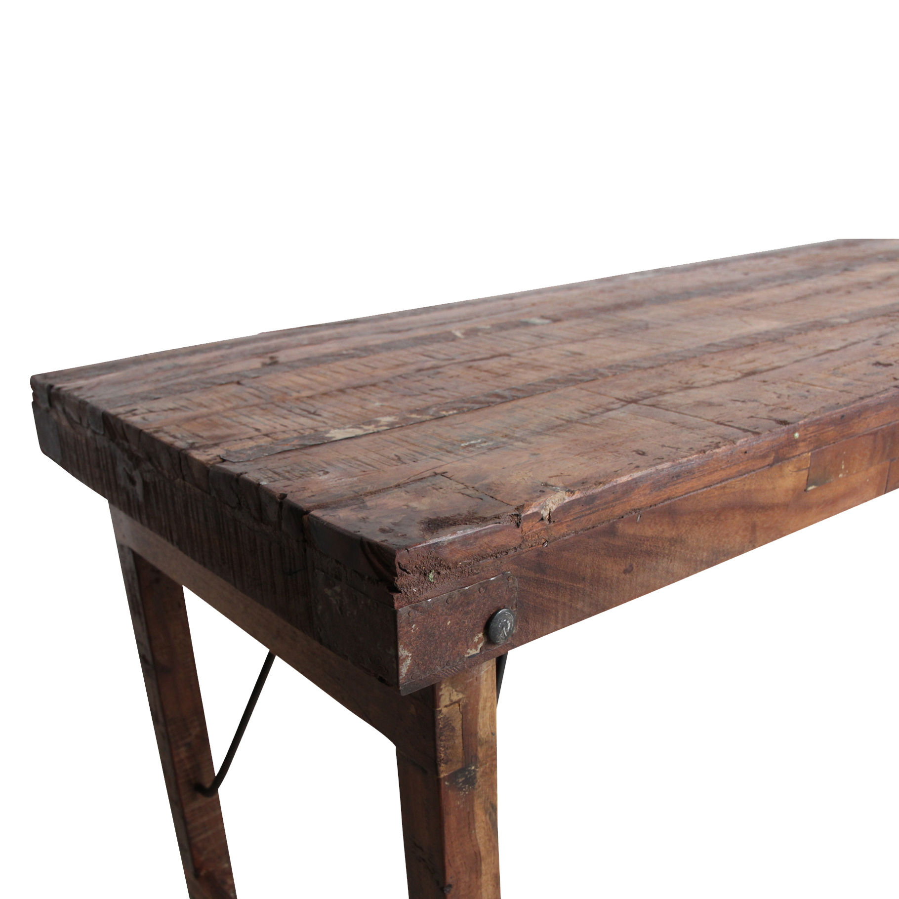 Raw Materials Amsterdam Markttafel | Inklapbaar | Donkerbruin | L173 x B60 x H76 cm