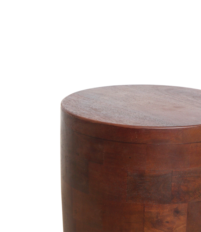 Raw Materials Amsterdam Bijzettafel Tuvalu | Pacific | Mangohout | D35 x H45 cm