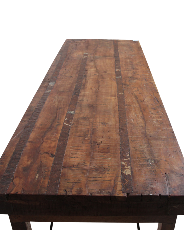 Raw Materials Amsterdam Markttafel | Inklapbaar | Donkerbruin | L173 x B60 x H76 cm