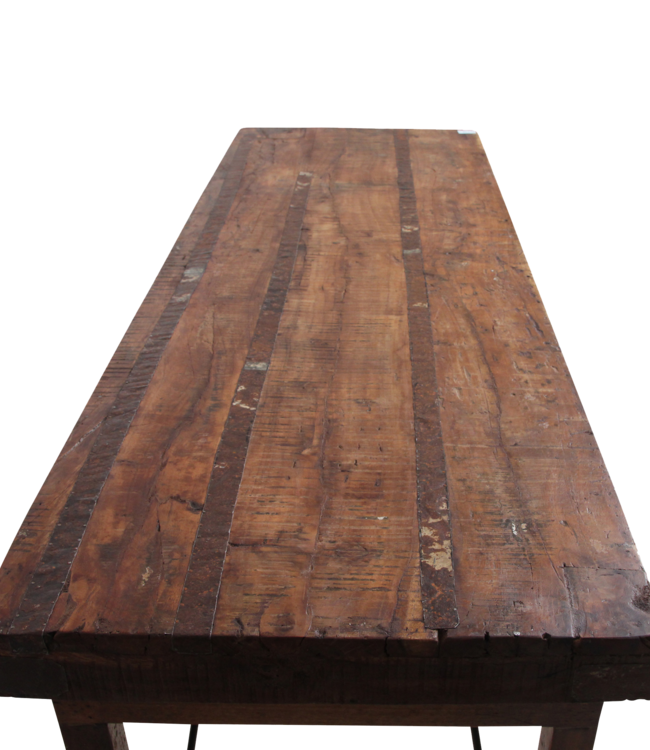 Raw Materials Amsterdam Markttafel | Inklapbaar | Donkerbruin | L173 x B60 x H76 cm