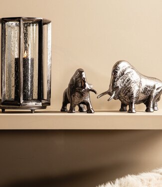 PTMD Connhal Stormlicht L | Zwart | H34 x B20 x D20 cm