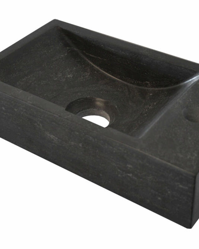 Wiesbaden Raw Fontein | Rechts | Hardsteen | Gezoet | H36 x B18 x D9 cm
