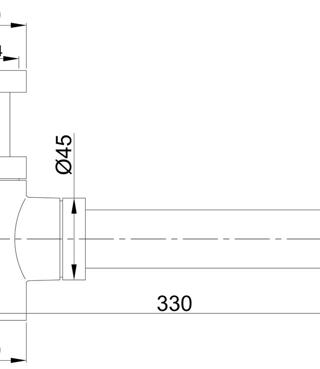 Wiesbaden Fonteinsifon | 32 mm | Chroom