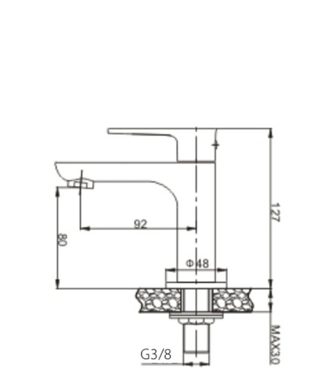 Wiesbaden Casma Fonteinkraan | Chroom | 1/2 "