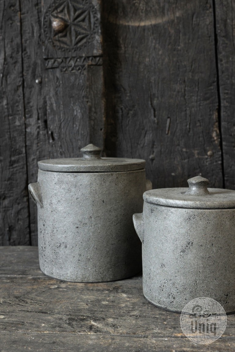 Be-Uniq Pot | Set van 2 | Large | Elephant Collection | H25 x D22 cm