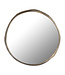 PTMD Limera Messing Aluminium Ronde Spiegel met Onregelmatige Rand L