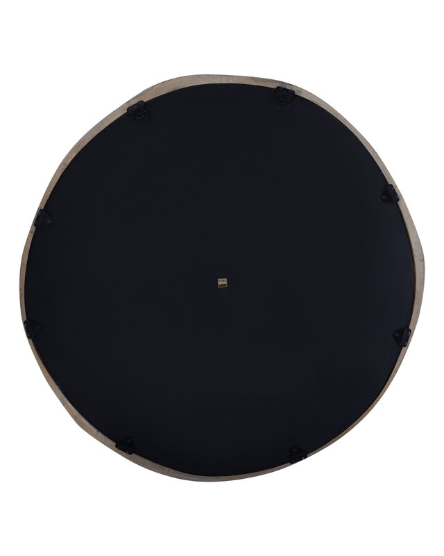 PTMD Limera Messing Aluminium Ronde Spiegel met Onregelmatige Rand L