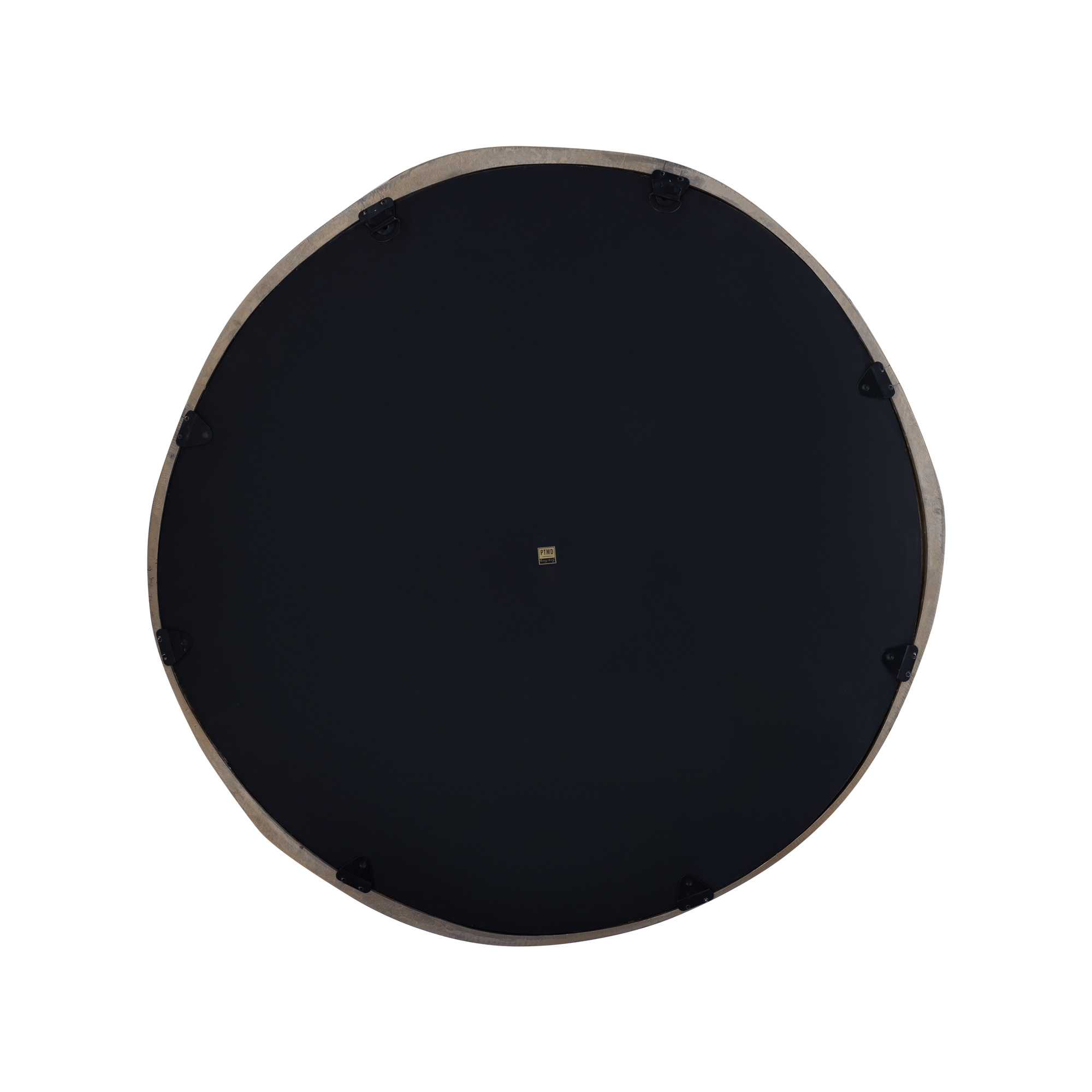 PTMD Limera Messing Aluminium Ronde Spiegel met Onregelmatige Rand L