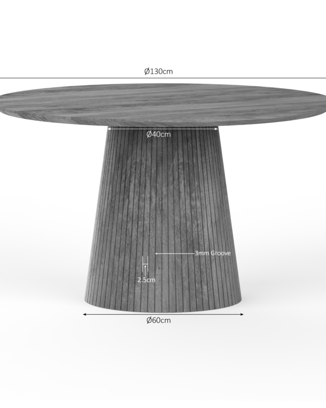 Starfurn Eettafel Solana | 130 cm | Naturel