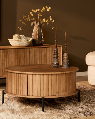 Starfurn Salontafel Madison Naturel | 80 cm | Rond