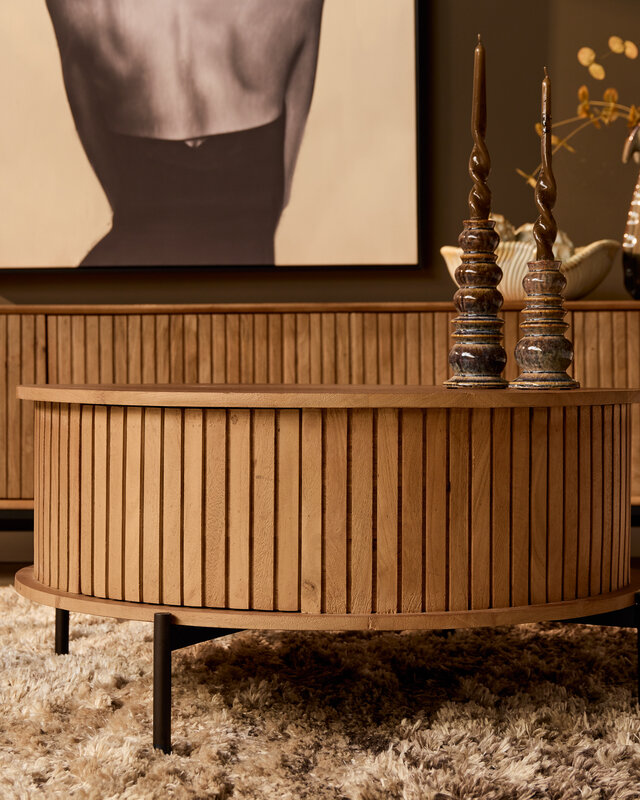 Starfurn Salontafel Madison Naturel | 80 cm | Rond