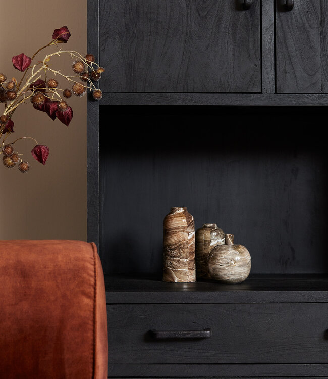 Starfurn Boekenkast Omaha Zwart | 200x90 cm