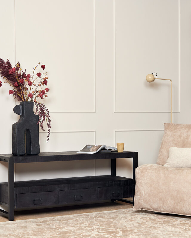 Starfurn Tv meubel Boaz Zwart | 150 cm