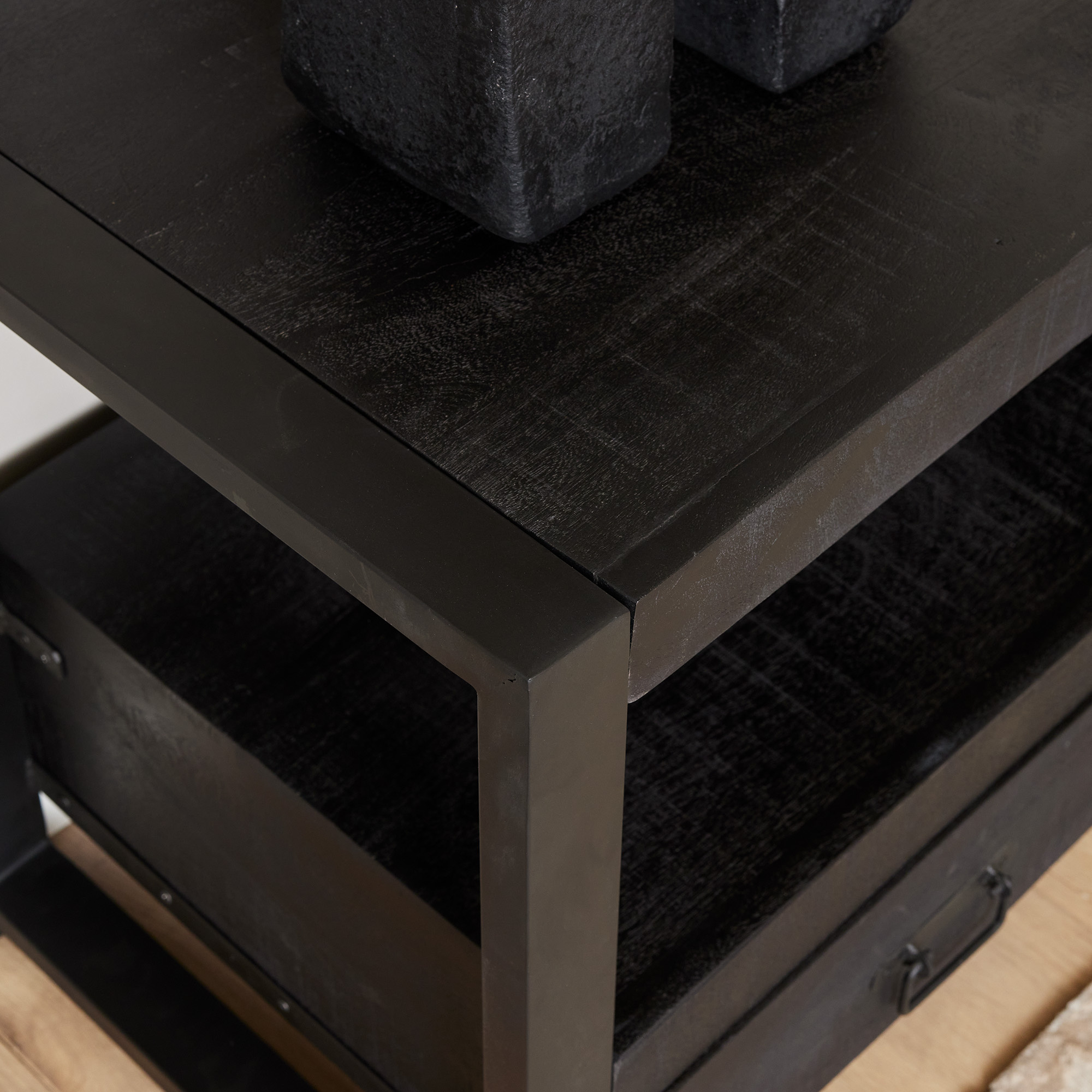 Starfurn Tv meubel Boaz Zwart | 150 cm