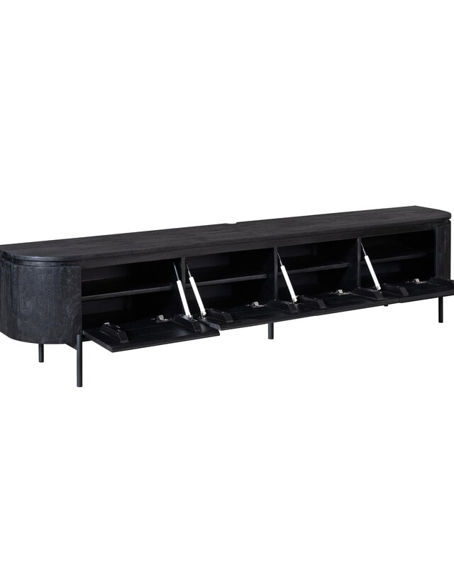 Starfurn Tv-meubel Excellent Zwart | 240 cm