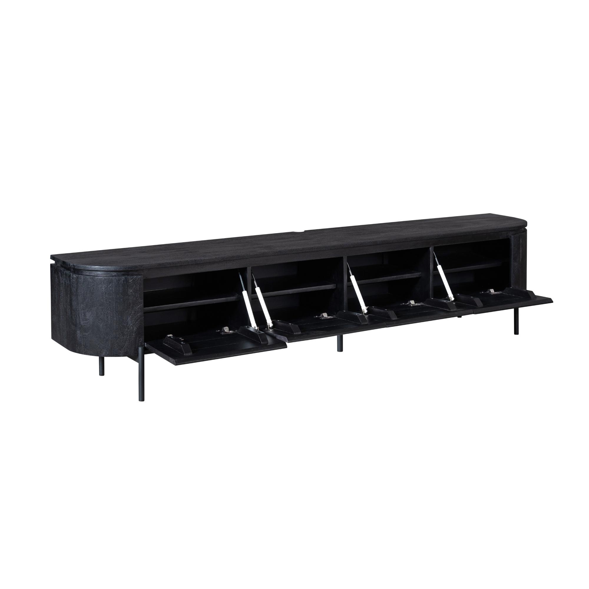 Starfurn Tv-meubel Excellent Zwart | 240 cm
