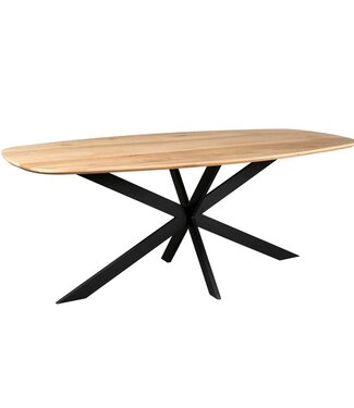 Starfurn Eiken eettafel Ferris | Deens Ovaal 180 cm | Naturel