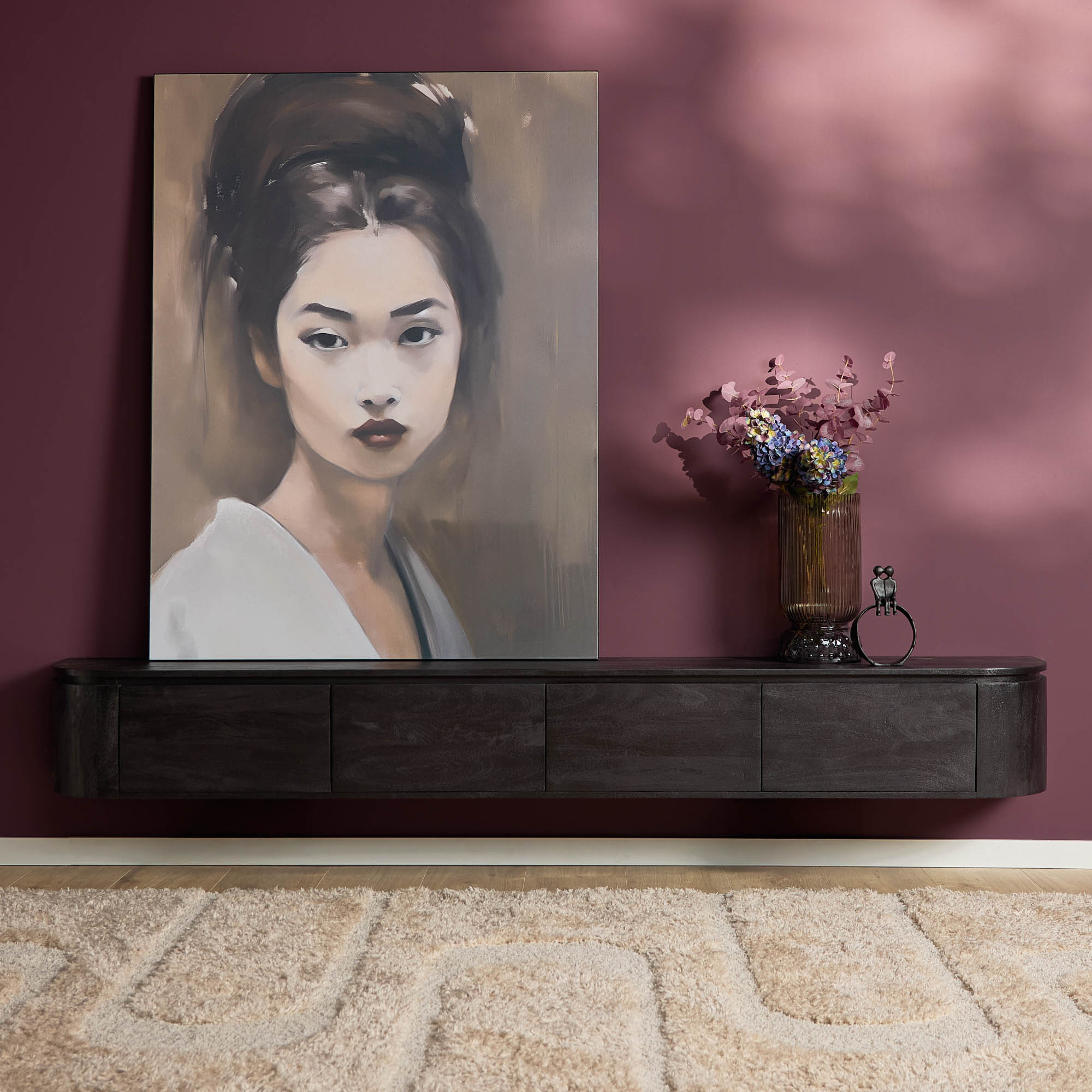 Starfurn Tv-meubel Excellent Zwart | 240 cm