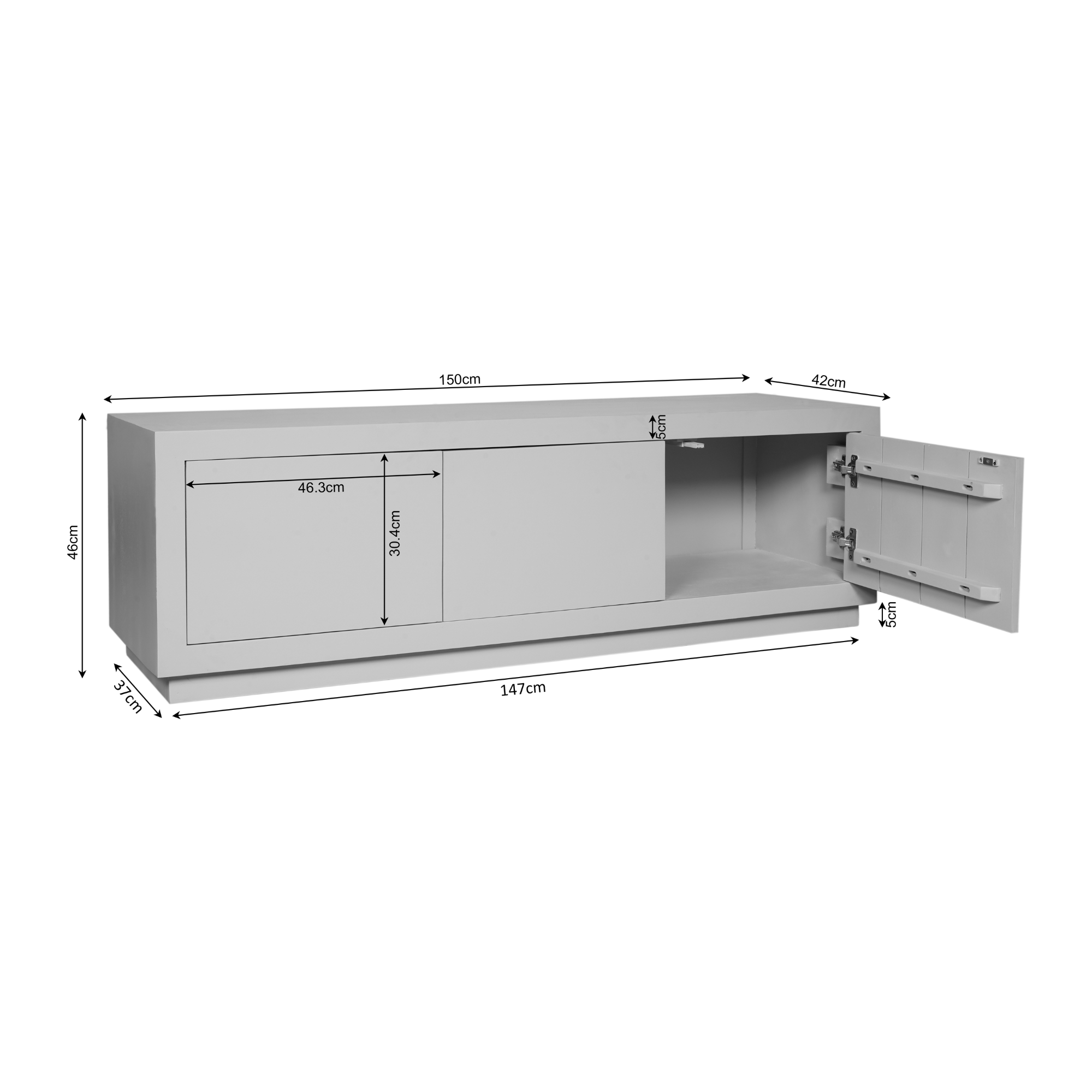 Starfurn Tv-meubel Brussel Bruin | 150 cm