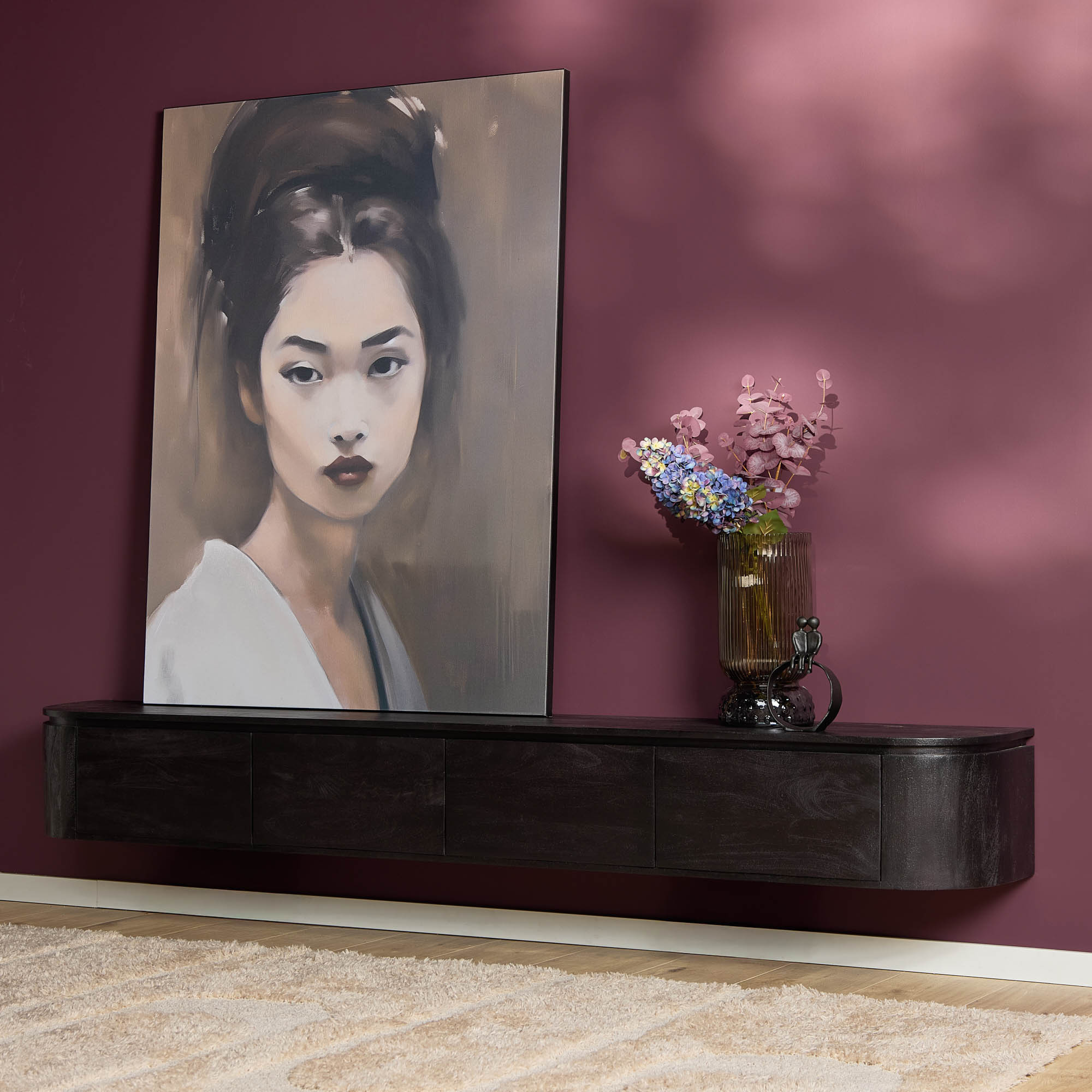 Starfurn Tv-meubel Excellent Zwart | 240 cm