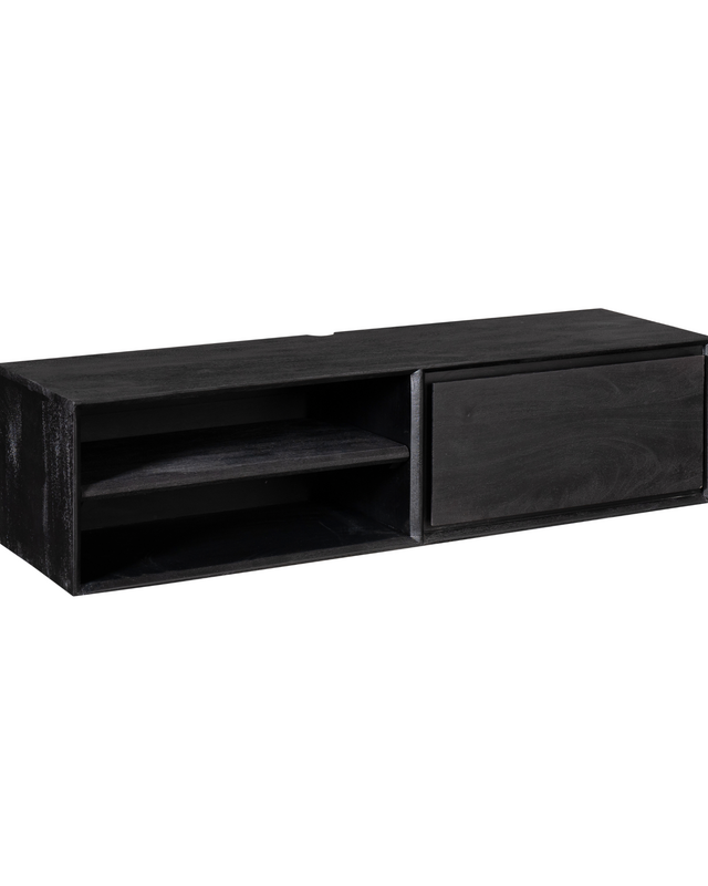Starfurn Zwevend tv-meubel Ambiance Zwart | 120 cm