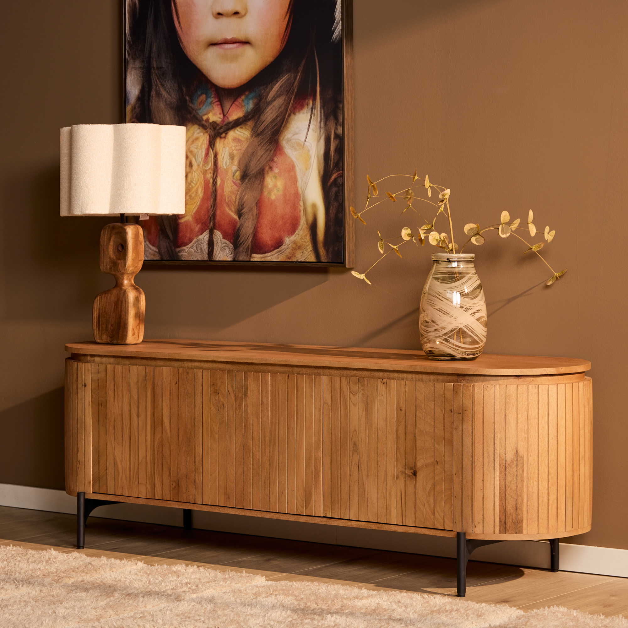 Starfurn tv-meubel Solana | 165 cm | naturel