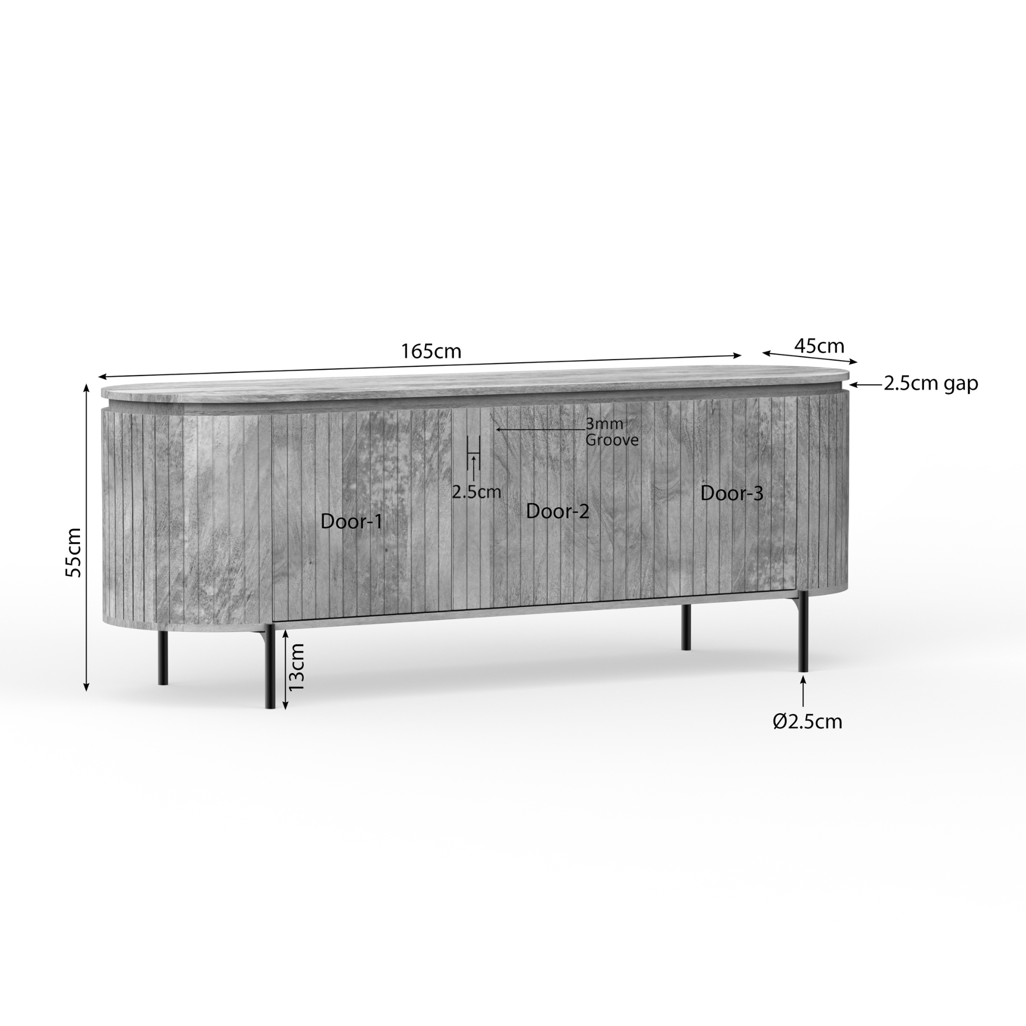 Starfurn tv-meubel Solana | 165 cm | naturel